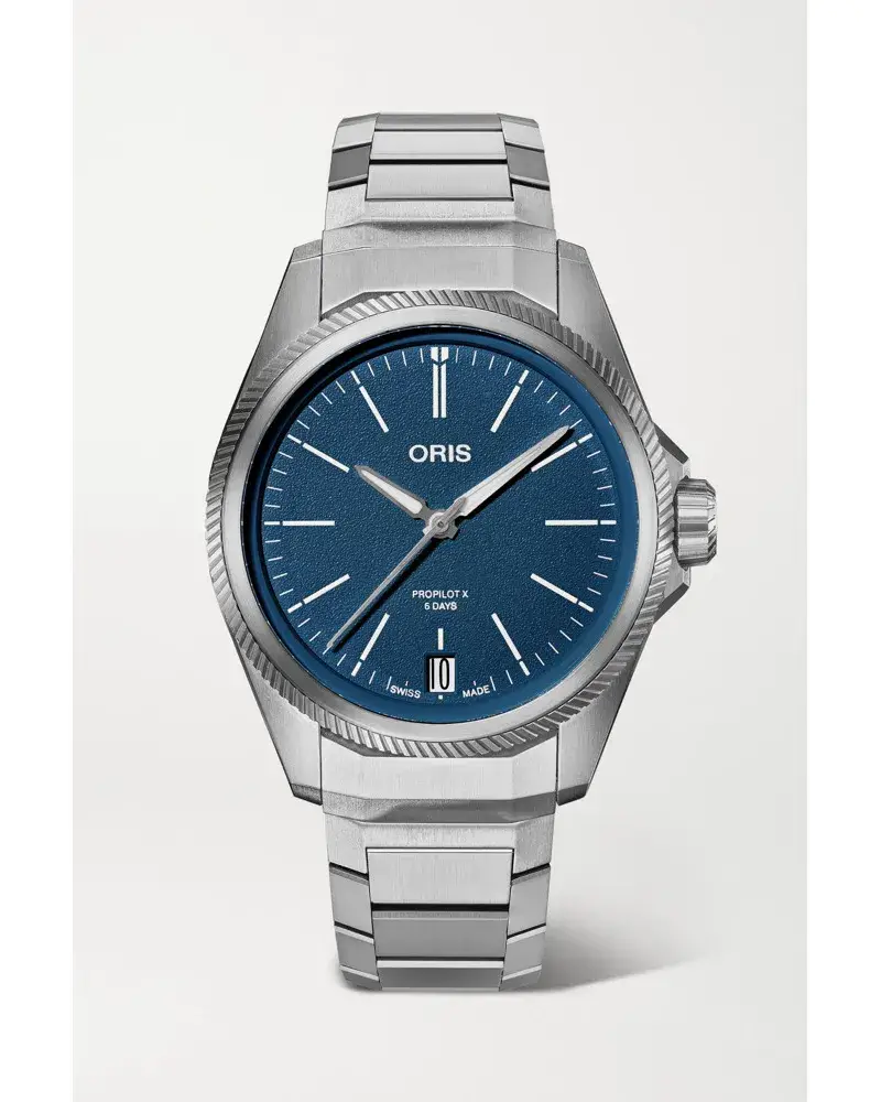 ORIS Propilot X Calibre 400 Automatic 39 Mm Uhr Aus Titan Blau Online Shopping