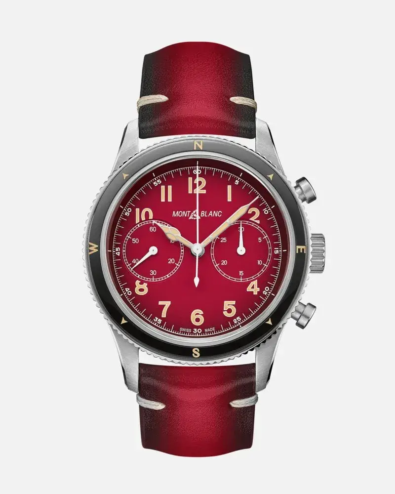 Montblanc 1858 Automatic Chronograph Kawa Karpo Limited Edition Rot Saisonschlussverkauf
