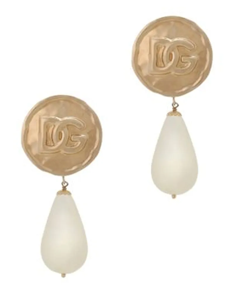 Dolce & Gabbana Ohrringe Mit Tropfen AnhäNger Gold Kostenloser Versand international