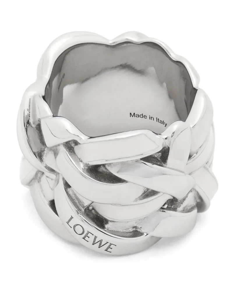 Loewe Luxury Nest Ring In Sterling Silver And Enamel Fabrikladen