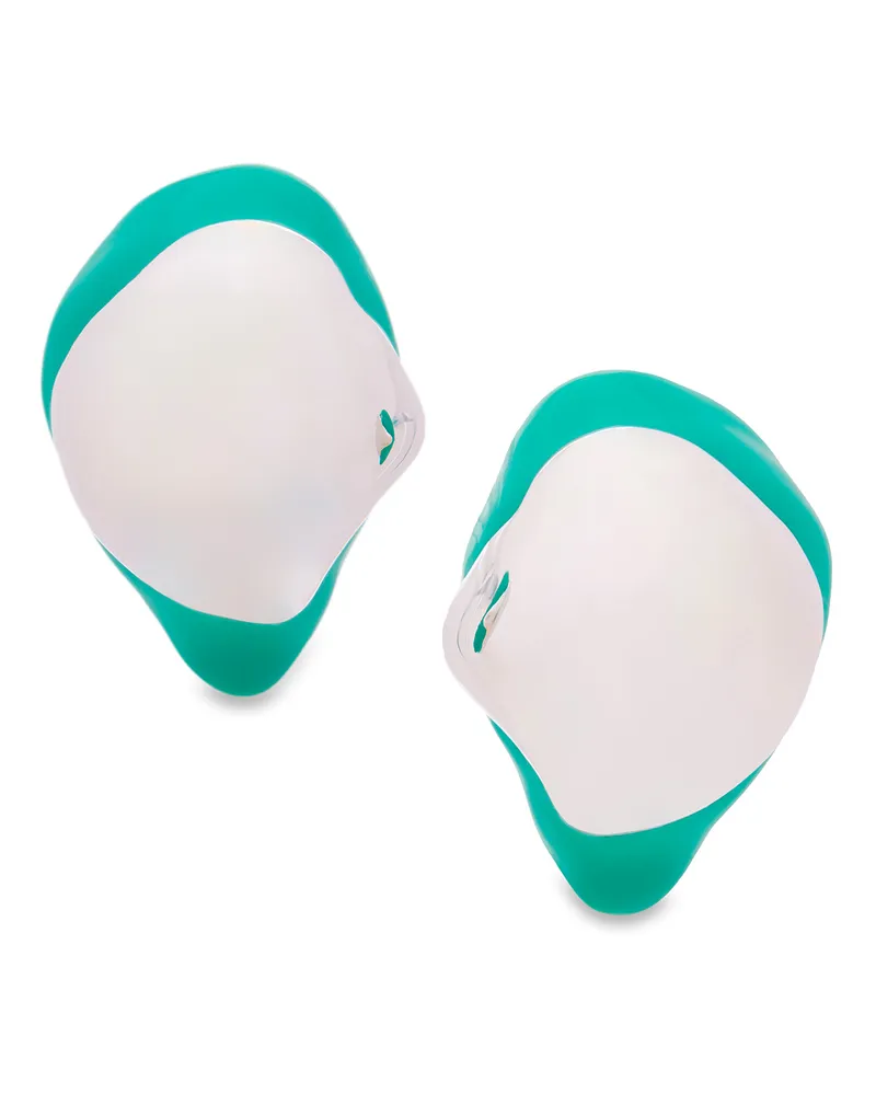 Loewe Luxury Foam Drip Earrings In Sterling Silver And Enamel Auslauf