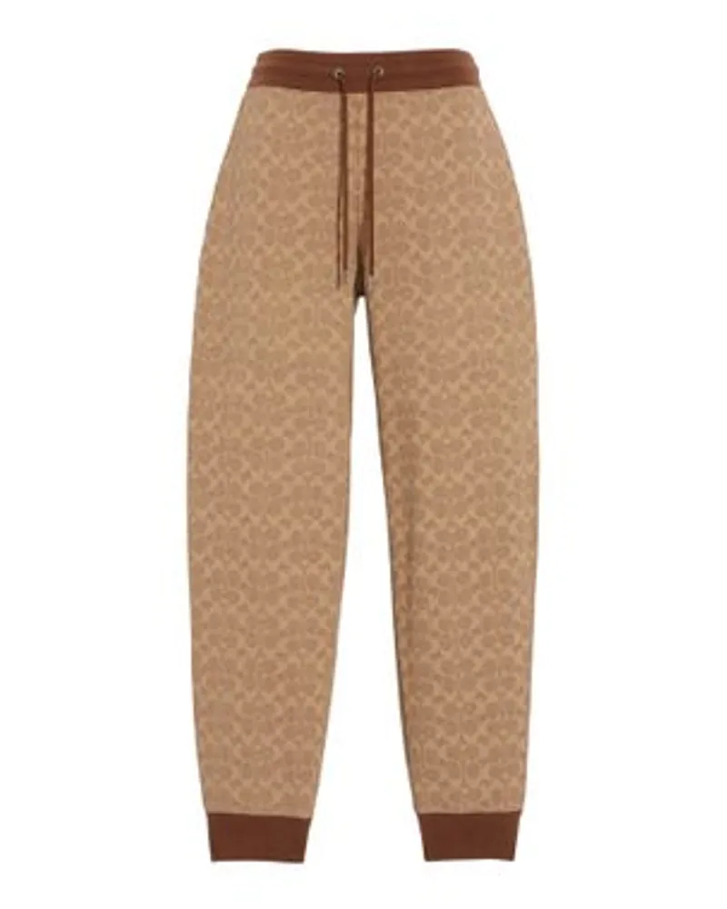Coach Jogginghose Mit Exklusivem Muster Beige Bis zu 55% Rabatt