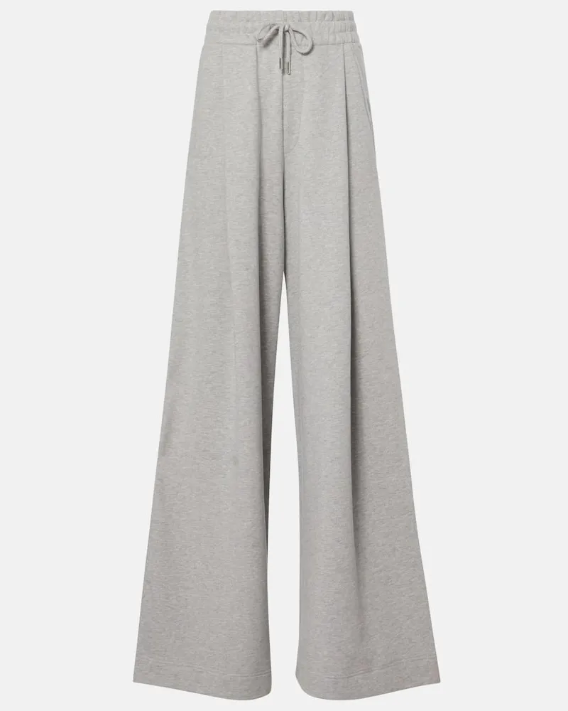 Dries van Noten Weite Jogginghose Aus Baumwoll Jersey Grau Riesige Ersparnisse