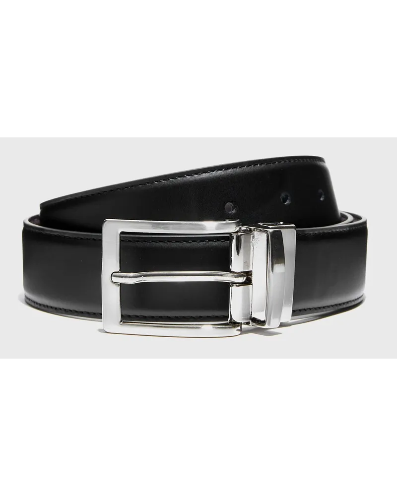 Scarosso Cintura Reversibile Liscia Nera/Marrone Schwarz Blitzangebot