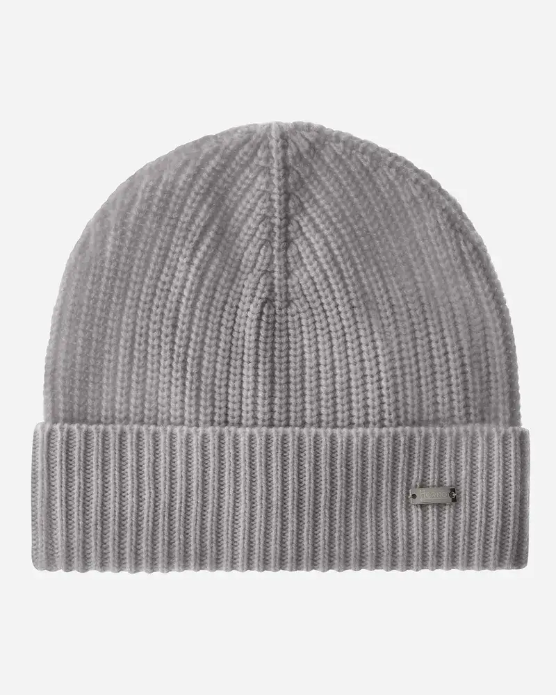 Herno MüTze Aus Eternity Cashmere Grau Räumungsverkauf
