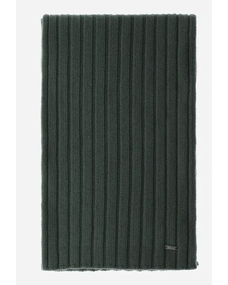 Herno Schal Resort Aus Infinity Wool Rib OlivgrüN Zeitbegrenzte Promotion