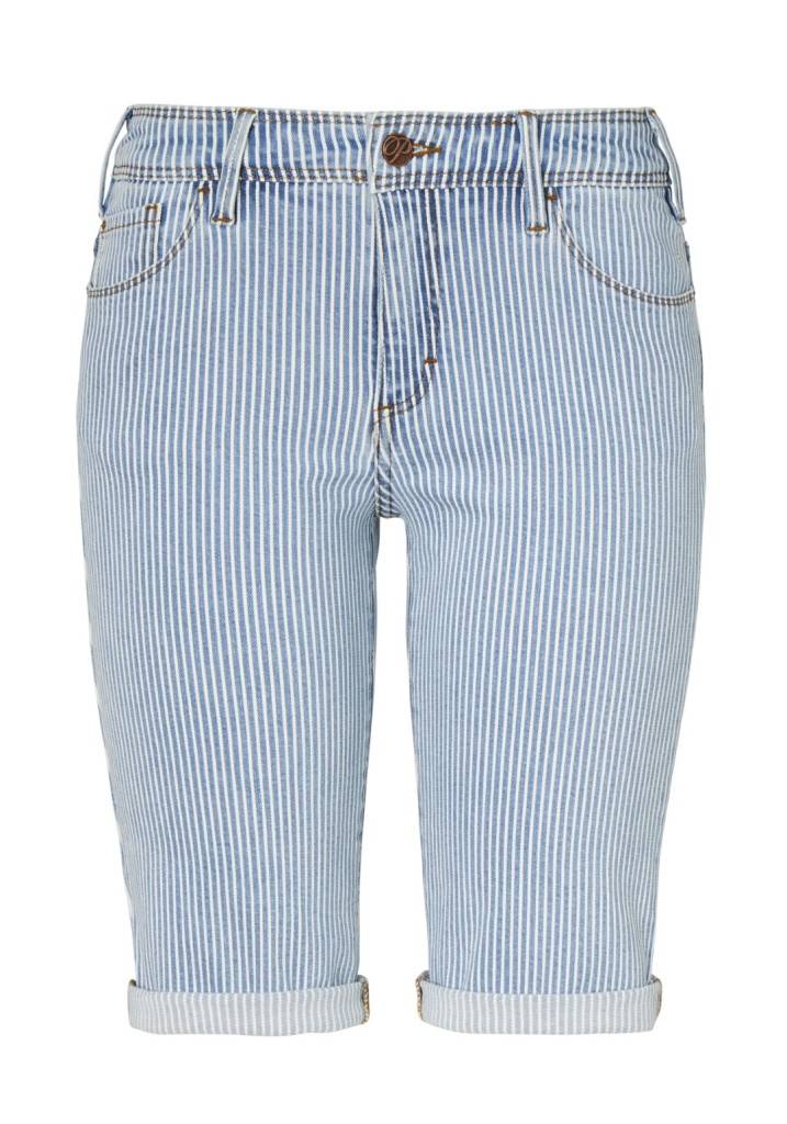 Paddocks LUCY Bermuda schmale Passform - light blue striped Muttertagsangebot