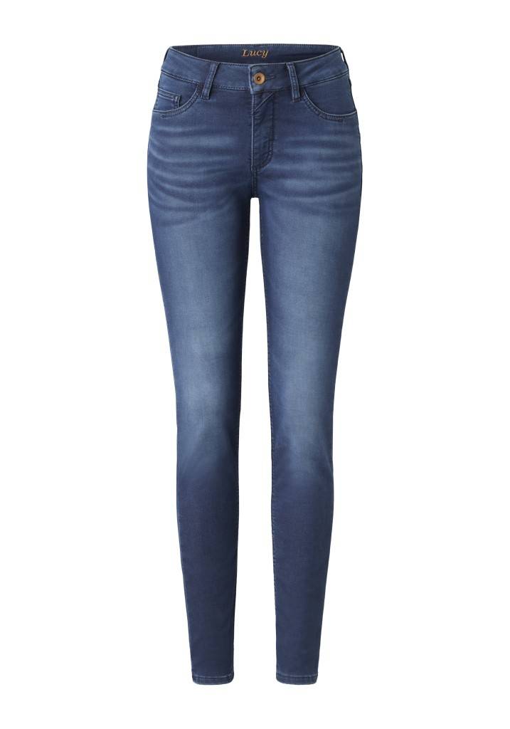 Paddocks LUCY Superior JOGG Denim Skinny fit - medium blue used moustache Neueste Mode