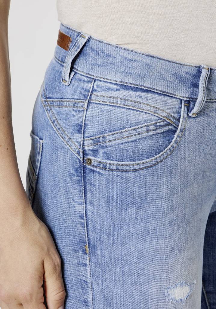 Paddocks LUCY Skinny fit - vintage blue with handwork and 3D pleats Begrenzte Freigabe