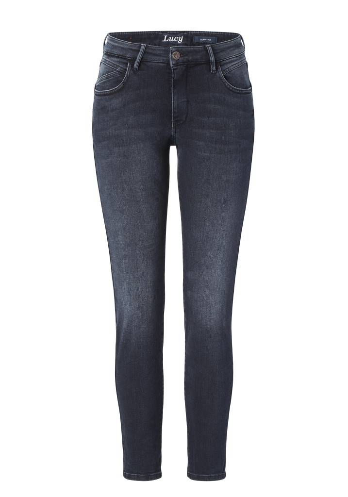 Paddocks LUCY Skinny fit - blue black with handwork and 3D pleats Letzte 3 Tage