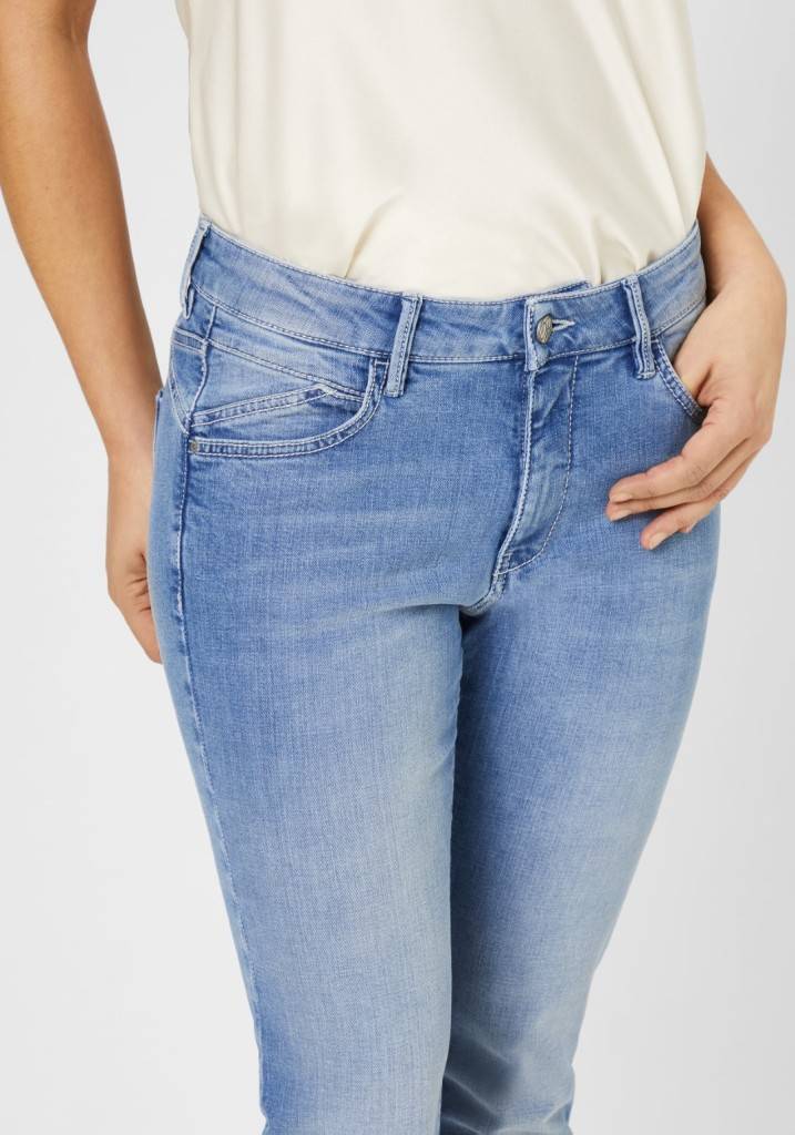 Paddocks LUCY Saddle Stitch MOTION&COMFORT Skinny fit - bleached blue with heavy handwork Letzter Tag