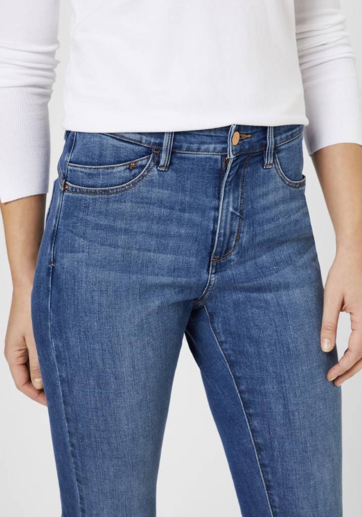 Paddocks PAT LIGHT DENIM schmale Passform - mid blue with using and moustache Sonderangebot der Fabrik
