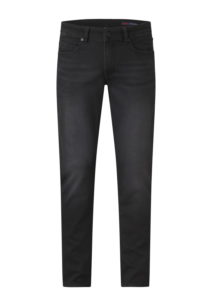 Paddocks DEAN MOTION&COMFORT JOGG DENIM schmale Passform - black black used moustache Verkauf