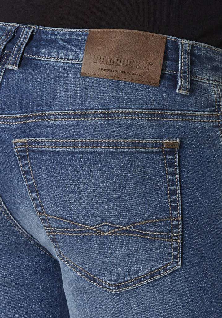 Paddocks PIPE Saddle Stitch MOTION&COMFORT schmale Passform - blue medium used Schlussverkauf