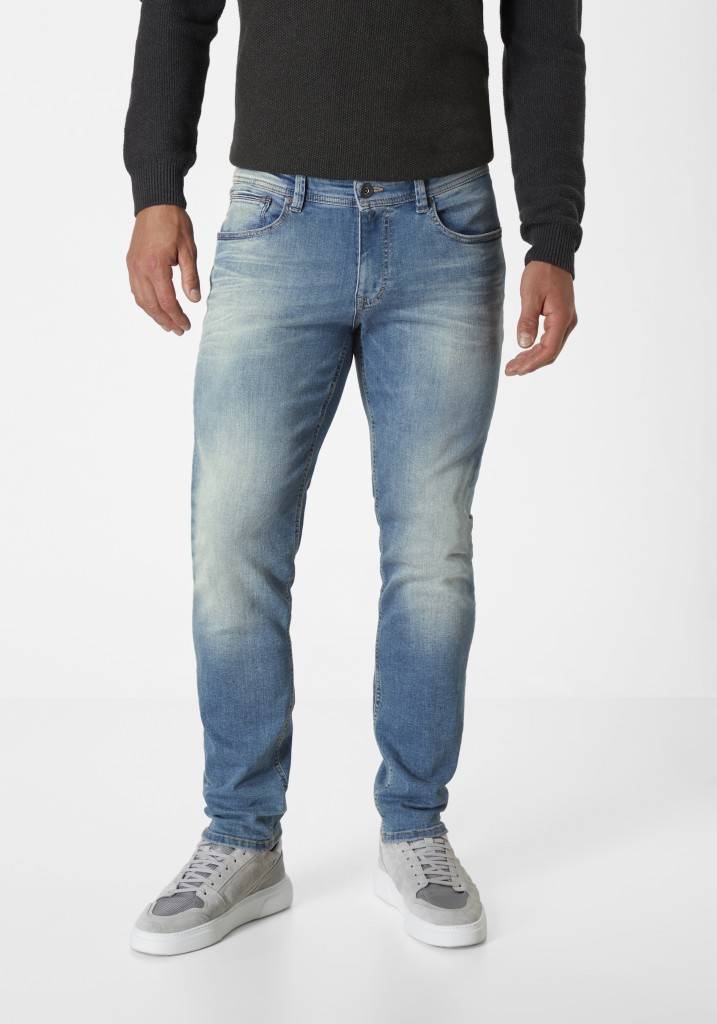 Paddocks DEAN / WITHOUT DESTROY schmale Passform - medium blue used moustache Fabrikverkauf