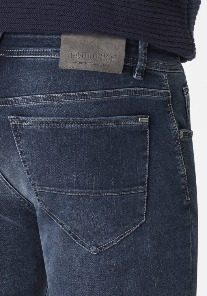Paddocks DEAN MOTION&COMFORT schmale Passform - blue black used and moustache Meist gekauft