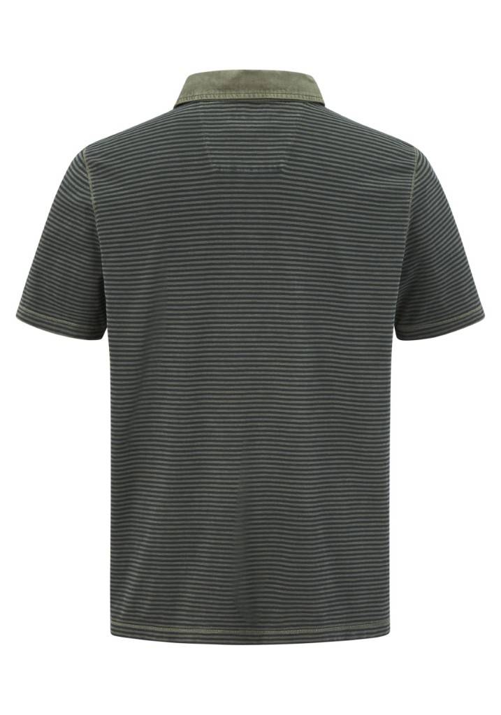 Paddocks Polo stripe jersey normale Passform - dusty olive Online Shopping