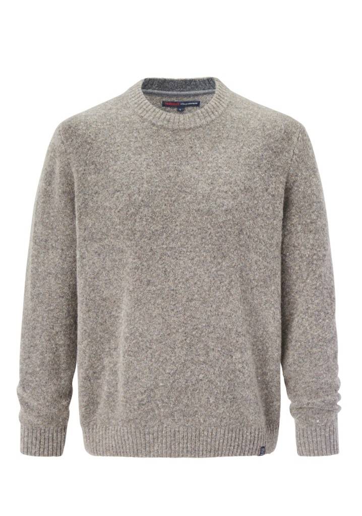 Paddocks Wool round neck normale Passform - taupe Preisnachlass