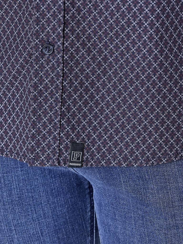 Paddocks shirt with 1 bust pocket normale Passform - Red Saisonschlussverkauf