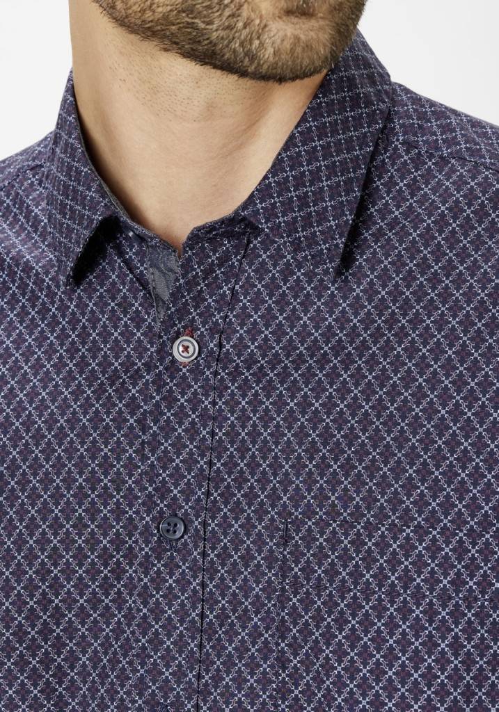 Paddocks shirt with 1 bust pocket normale Passform - Red Saisonschlussverkauf