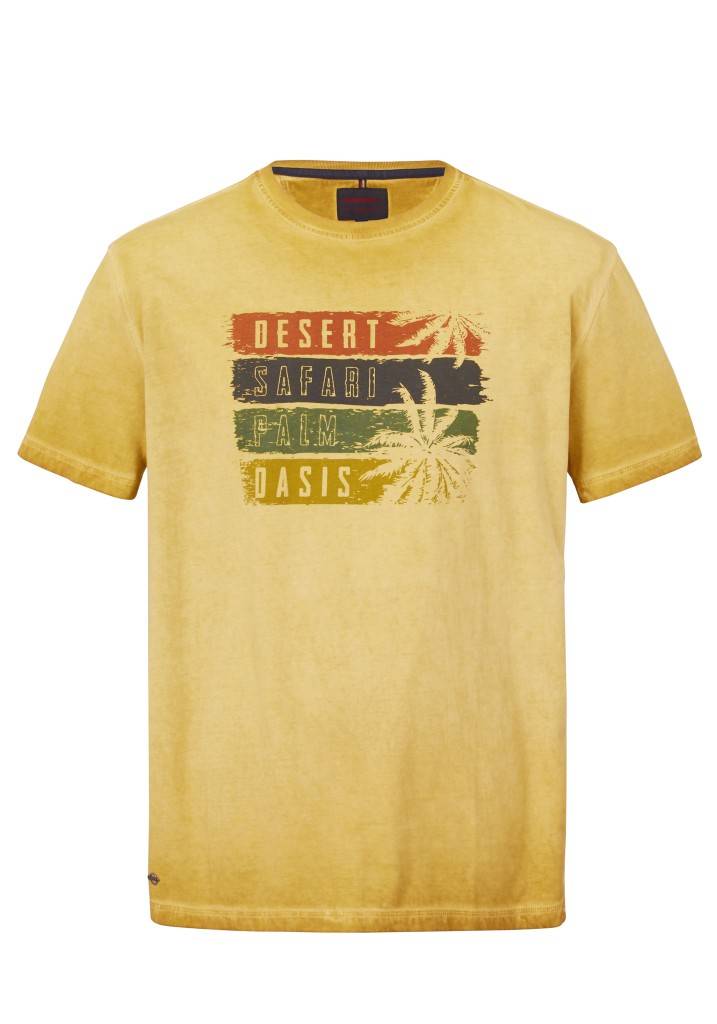 Paddocks Round neck short sleeve normale Passform - gold Cyber Monday