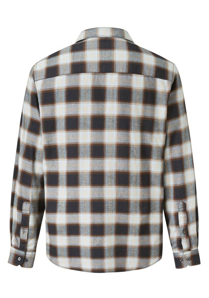 Paddocks Long sleeve herringbone check shirt with pocket normale Passform - night blue Vatertagsangebot