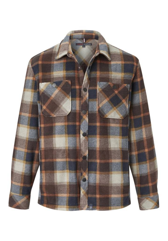 Paddocks Check Fleece jacket with pockets normale Passform - ginger bread Jubiläumsangebot