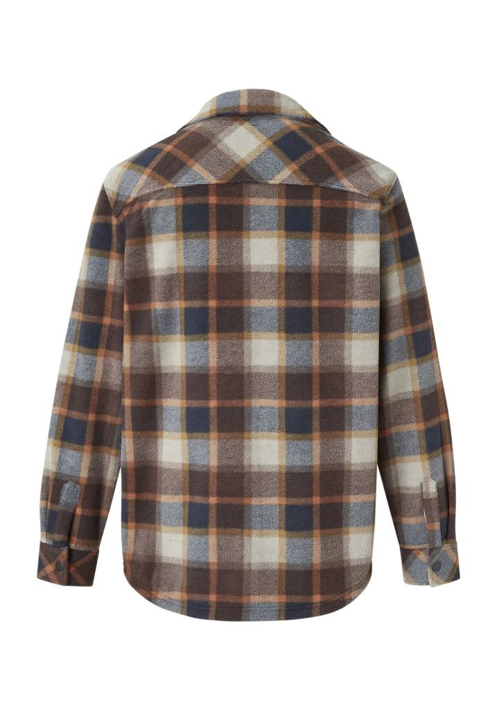Paddocks Check Fleece jacket with pockets normale Passform - ginger bread Jubiläumsangebot