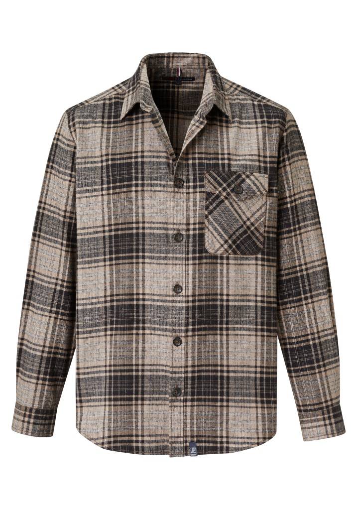 Paddocks Check Overjacket with patched pockets normale Passform - beige Lagerräumung