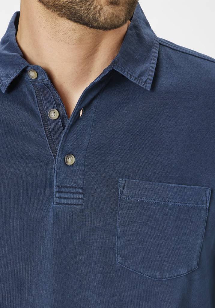 Paddocks Heavy jersey polo with pockets normale Passform - blue Top Angebot