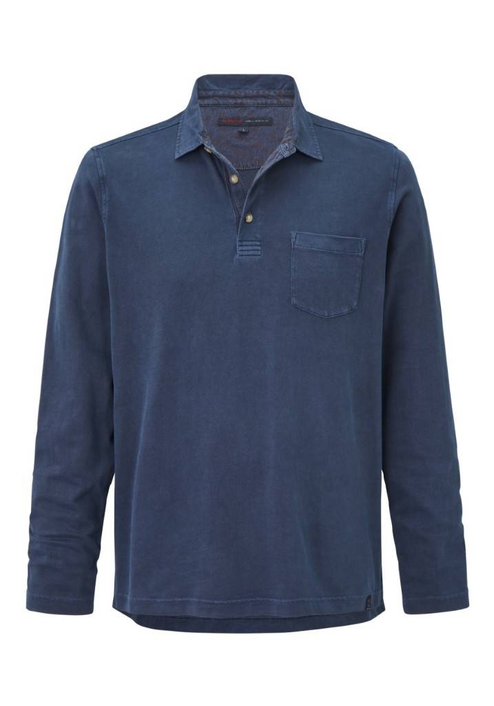 Paddocks Heavy jersey polo with pockets normale Passform - blue Top Angebot