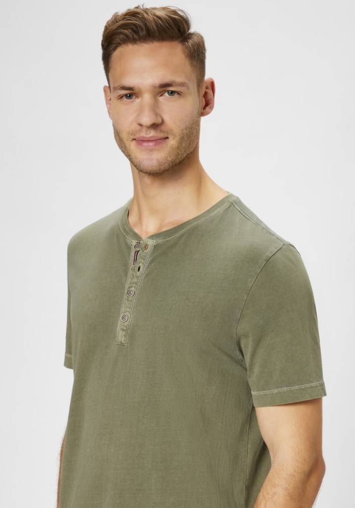 Paddocks Henley single jersey normale Passform - dusty olive Neueste Mode