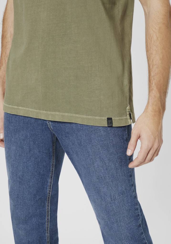 Paddocks Henley single jersey normale Passform - dusty olive Neueste Mode