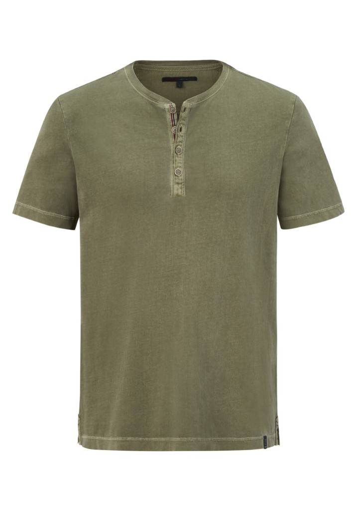 Paddocks Henley single jersey normale Passform - dusty olive Neueste Mode