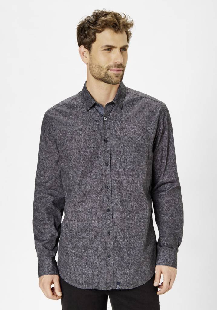 Paddocks shirt with 1 bust pocket normale Passform - anthra Bis zu 50% Rabatt
