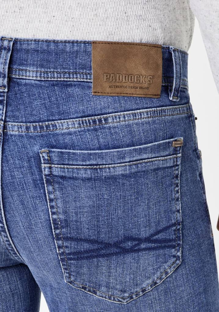 Paddocks DEAN MOTION&COMFORT schmale Passform - true blue heavy washed Vierteljährliche Förderung