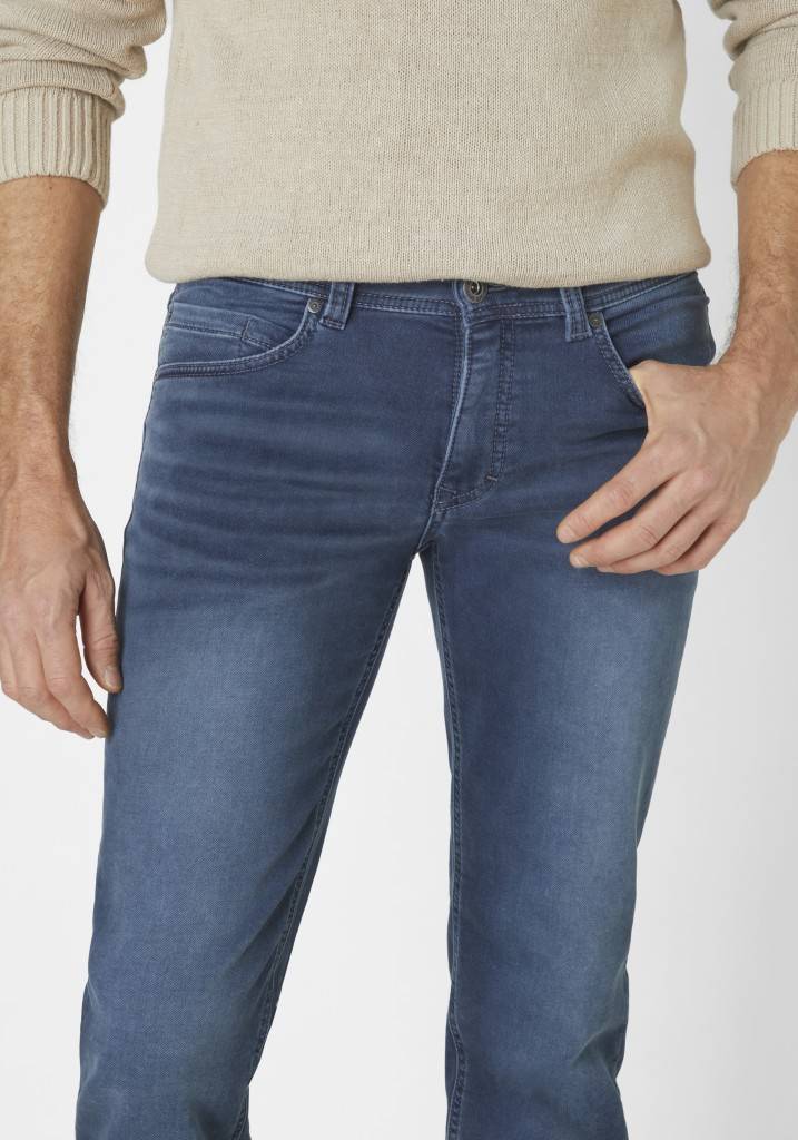 Paddocks DEAN MOTION&COMFORT JOGG DENIM schmale Passform - blue grey used moustache Blitzverkäufe
