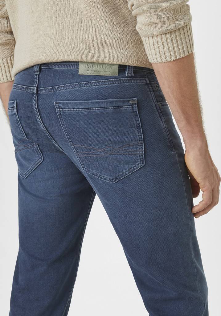 Paddocks DEAN MOTION&COMFORT JOGG DENIM schmale Passform - blue grey used moustache Blitzverkäufe