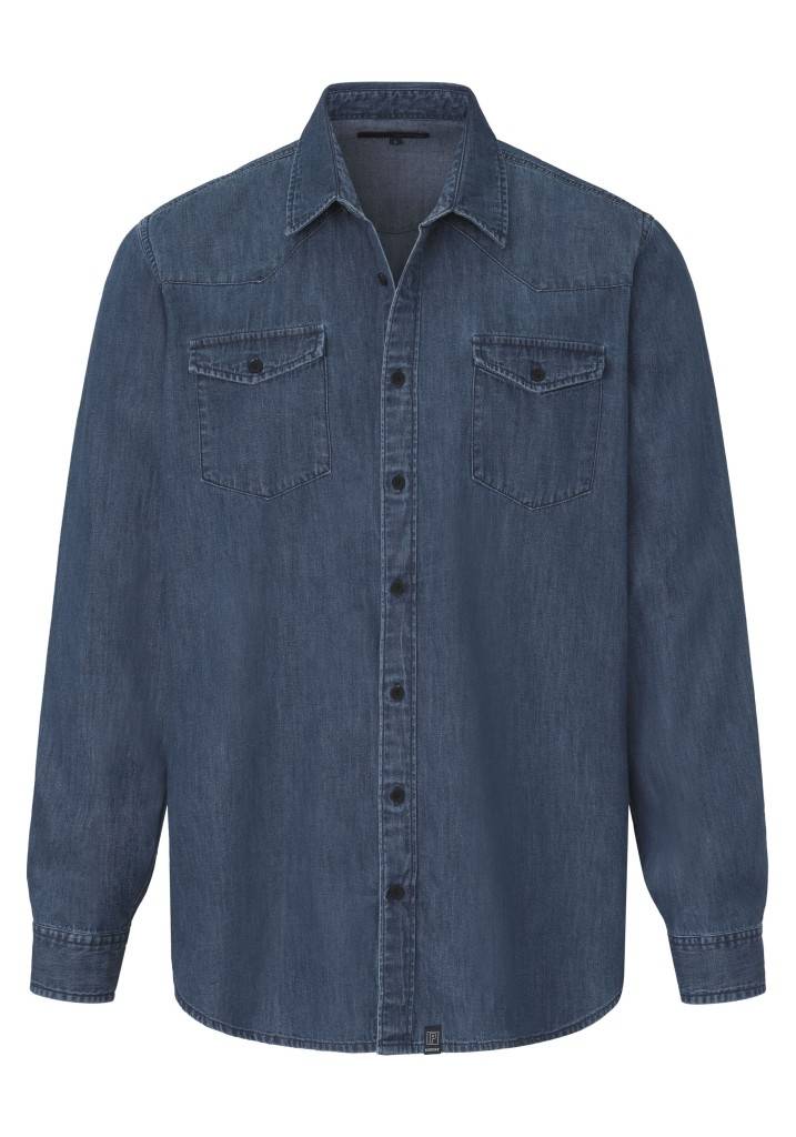 Paddocks Long sleeve shirt normale Passform - medium blue Kostenloser Versand