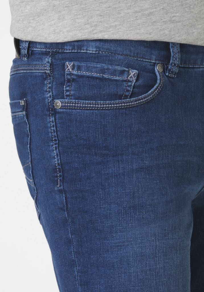 Paddocks PIPE MOTION&COMFORT schmale Passform - medium blue od blue used moustache Fabrik Onlineshop