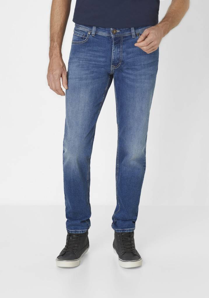 Paddocks DEAN MOTION&COMFORT schmale Passform - medium blue used moustache Sonderangebot