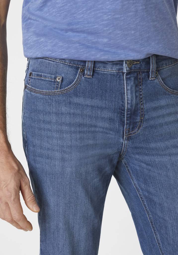 Paddocks PIPE MOTION&COMFORT schmale Passform - medium blue used moustache Günstig kaufen