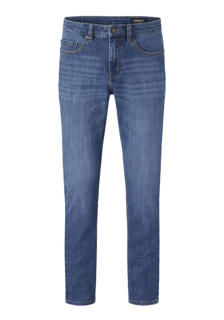 Paddocks PIPE MOTION&COMFORT schmale Passform - medium blue used moustache Günstig kaufen