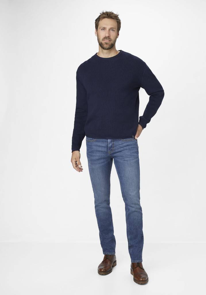 Paddocks PIPE ZERO COTTON schmale Passform - medium blue used moustache Flash Sale