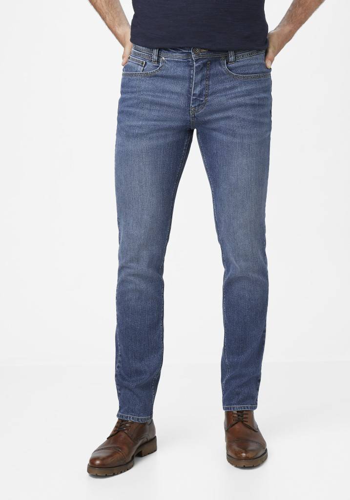 Paddocks PIPE ZERO COTTON schmale Passform - medium blue used moustache Flash Sale