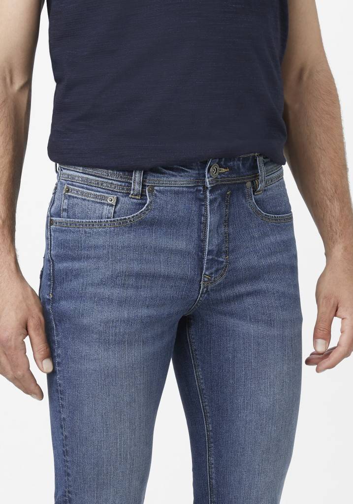 Paddocks PIPE ZERO COTTON schmale Passform - medium blue used moustache Flash Sale