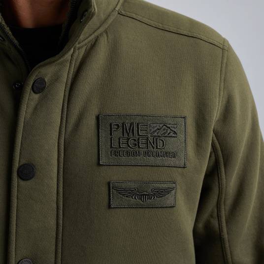 Pme Legend Strickjacke aus Teddystoff Sonderangebot der Fabrik