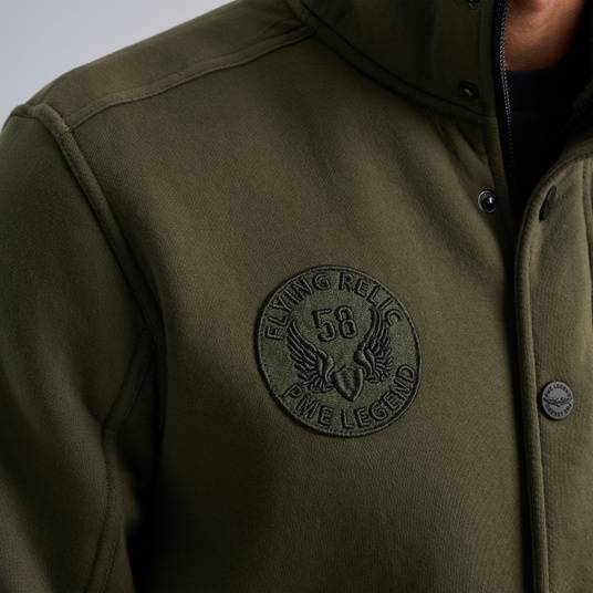 Pme Legend Strickjacke aus Teddystoff Sonderangebot der Fabrik