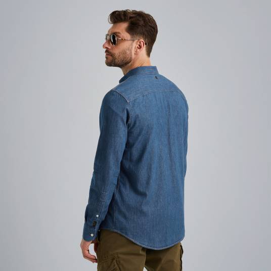Pme Legend Hemd mit Indigo-Waschung Kostenloser Versand
