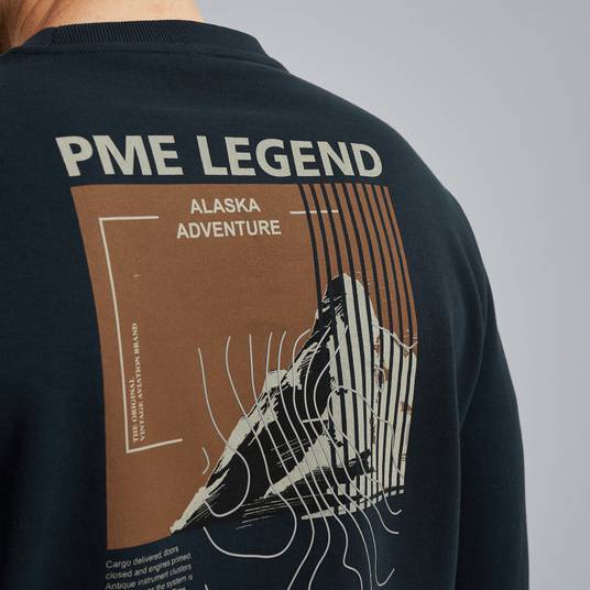 Pme Legend Sweatshirt mit Artwork Letzte 3 Tage